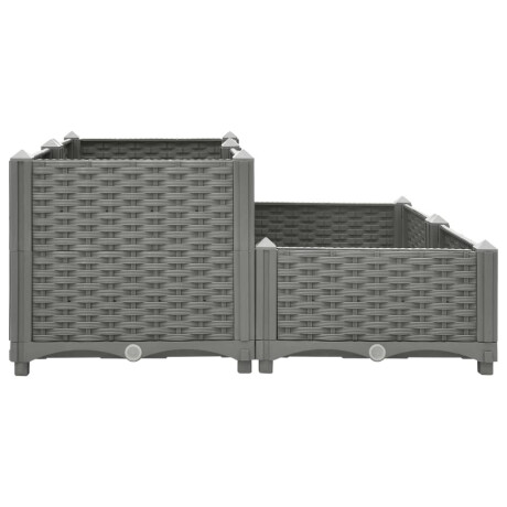 vidaXL Plantenbak verhoogd 80x80x38 cm polypropyleen afbeelding3 - 1