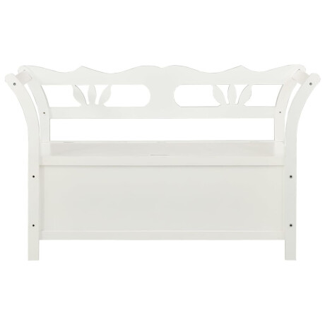 vidaXL Bankje 107x45x75,5 cm massief vurenhout wit afbeelding3 - 1