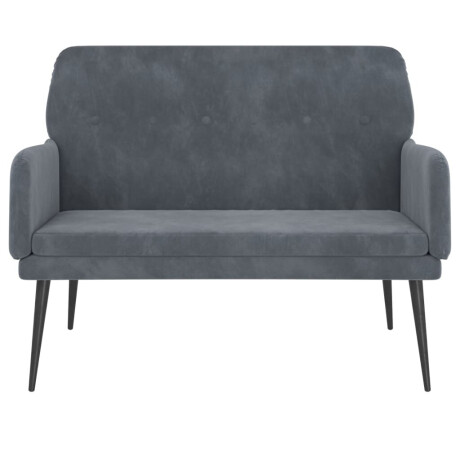 vidaXL Bankje 108x79x79 cm fluweel donkergrijs afbeelding3 - 1