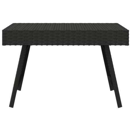 vidaXL Bijzettafel inklapbaar 60x40x38 cm poly rattan zwart afbeelding3 - 1