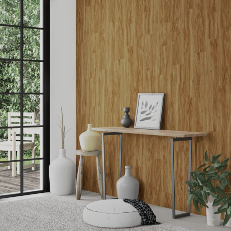 vidaXL Wandpanelen houtlook 2,06 m² PVC bruin afbeelding3 - 1
