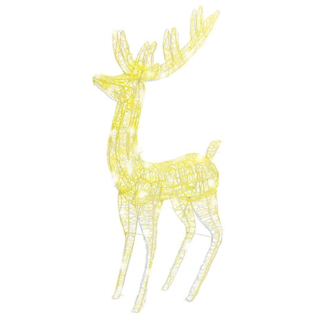 vidaXL Kerstdecoratie rendier XXL 3 st 250 LED's warmwit 180 cm acryl afbeelding3 - 1