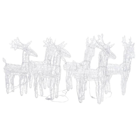 vidaXL Kerstrendieren 6 st 240 LED's acryl meerkleurig afbeelding3 - 1