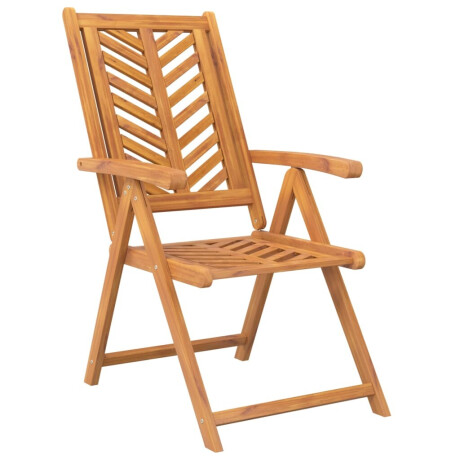 vidaXL Tuinstoelen 3 st verstelbaar massief acaciahout afbeelding3 - 1