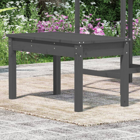 vidaXL Tuinbank 80x44x45 cm massief grenenhout grijs afbeelding3 - 1