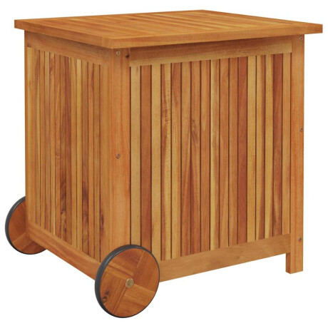 vidaXL Tuinbox met wieltjes 60x50x58 cm massief acaciahout afbeelding3 - 1