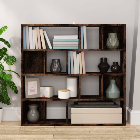 vidaXL Boekenkast/kamerscherm 105x24x102 cm gerookt eikenkleurig afbeelding3 - 1