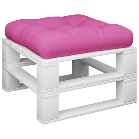 vidaXL Palletkussen 50x50x12 cm stof roze afbeelding3 - 1