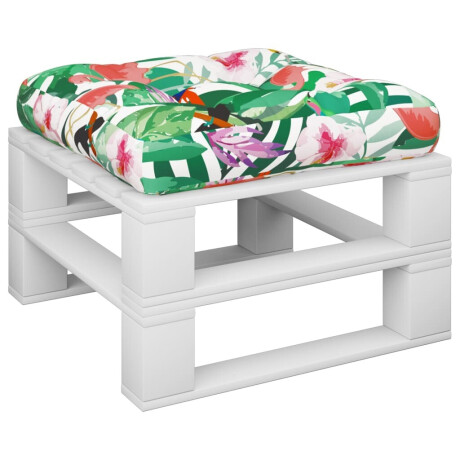 vidaXL Palletkussen 60x60x12 cm stof meerkleurig afbeelding3 - 1