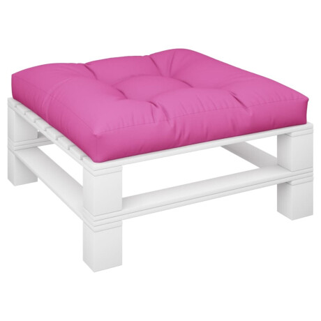 vidaXL Palletkussen 80x80x12 cm stof roze afbeelding3 - 1