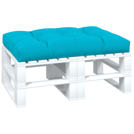 vidaXL Palletkussen 120x80x12 cm stof turquoise afbeelding3 - 1