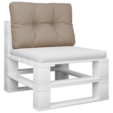 vidaXL Palletkussen 50x40x12 cm stof taupe afbeelding3 - 1