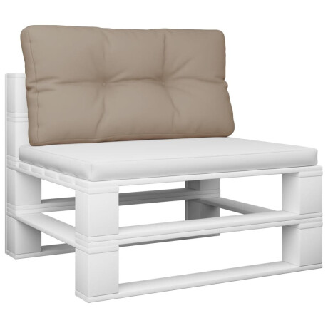 vidaXL Palletkussen 70x40x12 cm stof taupe afbeelding3 - 1