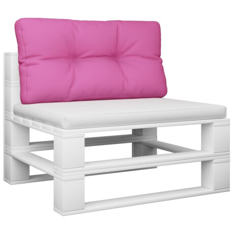 vidaXL Palletkussen 80x40x12 cm stof roze afbeelding3 - 1