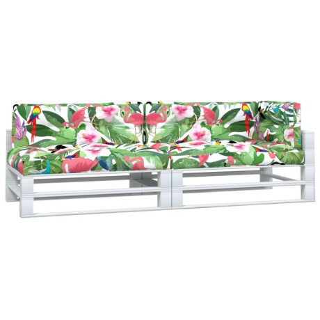 vidaXL Palletkussens 5 st stof meerkleurig afbeelding3 - 1