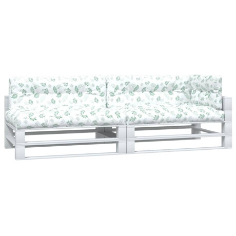 vidaXL Palletkussens 5 st bladpatroon stof afbeelding3 - 1