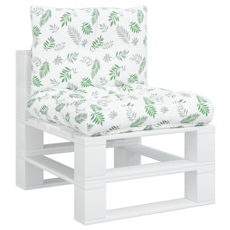 vidaXL Palletkussens 2 st bladpatroon oxford stof afbeelding3 - 1