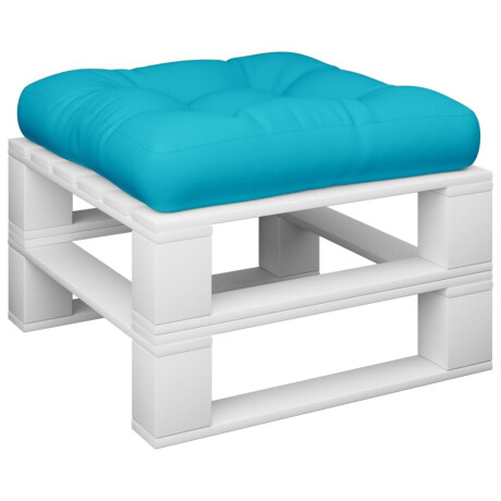 vidaXL Palletkussen 60x61,5x10 cm oxford stof turquoise afbeelding3 - 1