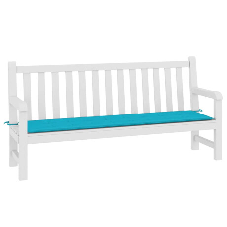 vidaXL Tuinbankkussen 200x50x4 cm stof turquoise afbeelding3 - 1