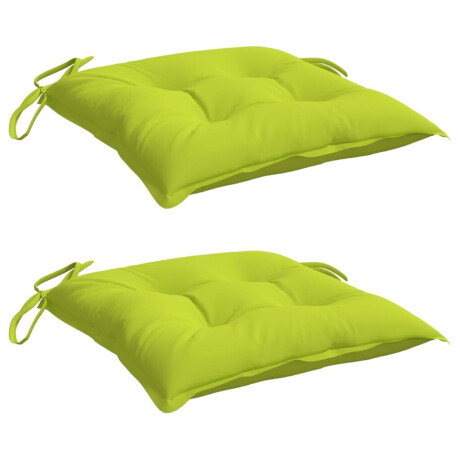 vidaXL Stoelkussens 2 st 40x40x7 cm oxford stof heldergroen afbeelding3 - 1