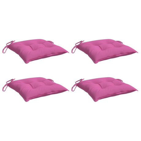 vidaXL Stoelkussens 4 st 50x50x7 cm oxford stof roze afbeelding3 - 1