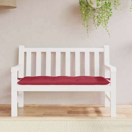 vidaXL Tuinbankkussen 120x50x7 cm oxford stof wijnrood afbeelding3 - 1