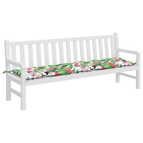 vidaXL Tuinbankkussen 200x50x7 cm stof meerkleurig afbeelding3 - 1