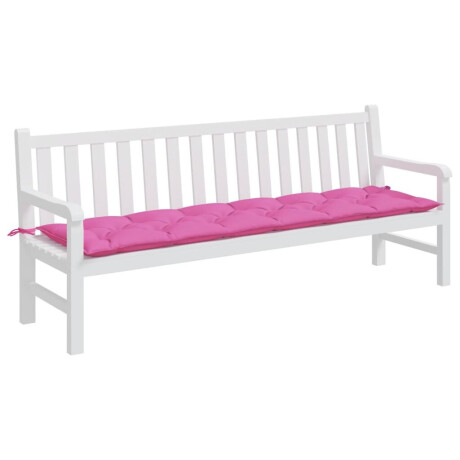 vidaXL Tuinbankkussen 200x50x7 cm stof roze afbeelding3 - 1