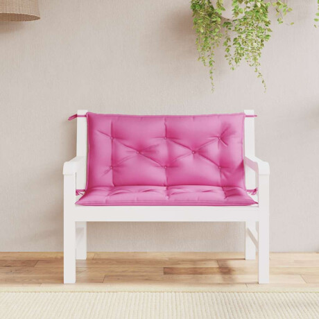 vidaXL Tuinbankkussens 2 st 100x50x7 cm stof roze afbeelding3 - 1