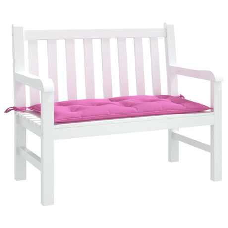 vidaXL Tuinbankkussen 110x50x7 cm stof roze afbeelding3 - 1