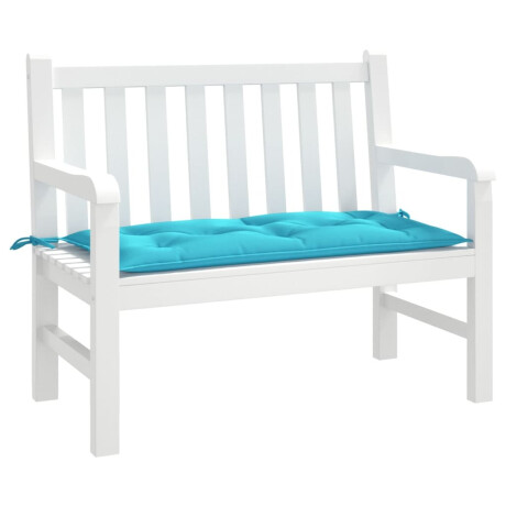 vidaXL Tuinbankkussen 110x50x7 cm stof turquoise afbeelding3 - 1