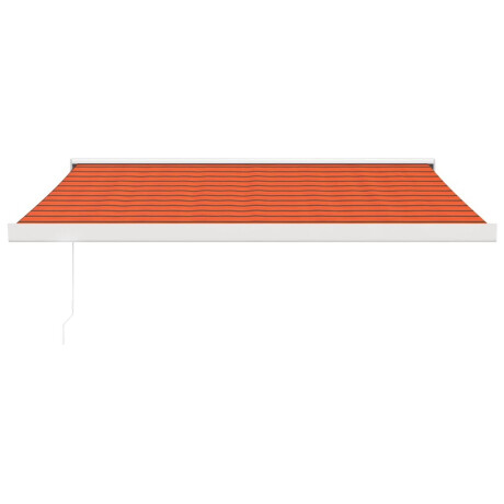 vidaXL Luifel uittrekbaar 3x2,5 m stof en aluminium oranje en bruin afbeelding3 - 1