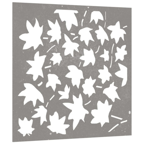 vidaXL Wanddecoratie tuin esdoornbladontwerp 55x55 cm cortenstaal afbeelding3 - 1