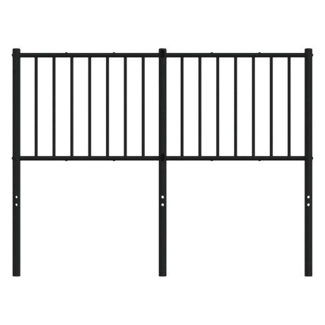 vidaXL Hoofdbord metaal zwart 120 cm afbeelding3 - 1