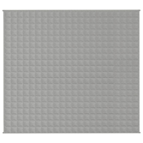 vidaXL Verzwaringsdeken 200x230 cm 9 kg stof grijs afbeelding3 - 1