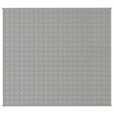 vidaXL Verzwaringsdeken 200x230 cm 13 kg stof grijs afbeelding3 - 1
