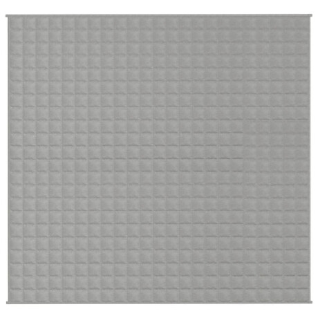 vidaXL Verzwaringsdeken 220x230 cm 11 kg stof grijs afbeelding3 - 1