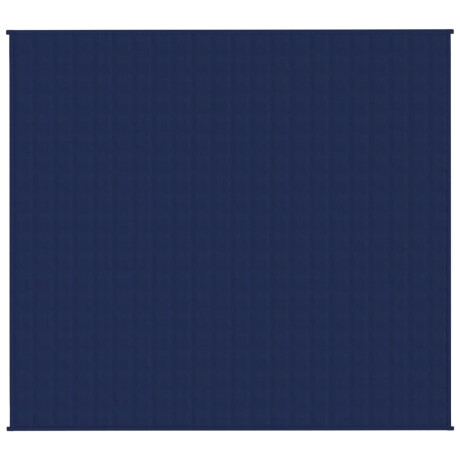 vidaXL Verzwaringsdeken 200x220 cm 9 kg stof blauw afbeelding3 - 1