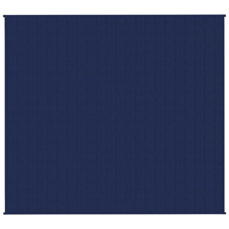 vidaXL Verzwaringsdeken 200x230 cm 9 kg stof blauw afbeelding3 - 1