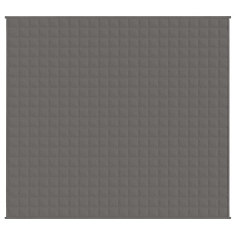 vidaXL Verzwaringsdeken 200x230 cm 13 kg stof grijs afbeelding3 - 1