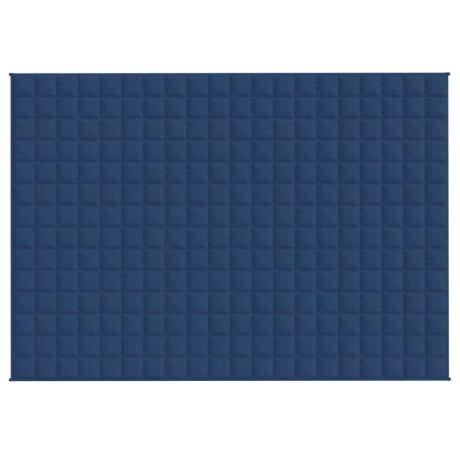 vidaXL Verzwaringsdeken 135x200 cm 6 kg stof blauw afbeelding3 - 1