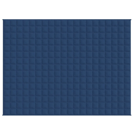 vidaXL Verzwaringsdeken 152x203 cm 11 kg stof blauw afbeelding3 - 1