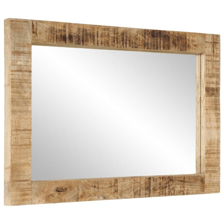 vidaXL Spiegel 70x50 cm massief mangohout en glas afbeelding3 - 1