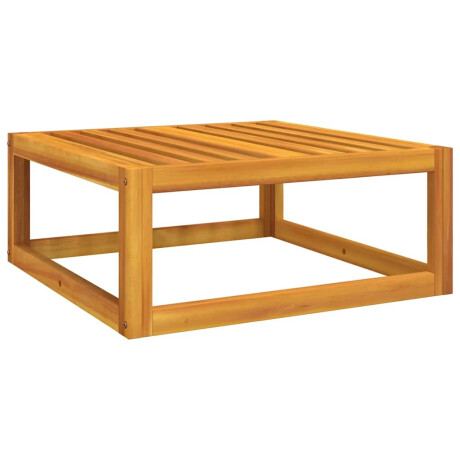 vidaXL Tuinvoetensteun met kussen massief acaciahout lichtgrijs afbeelding3 - 1