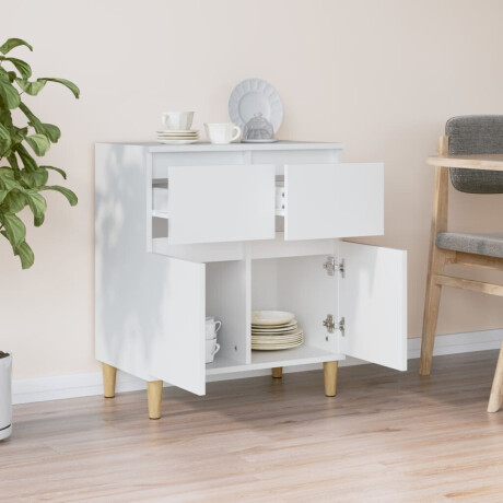 vidaXL Dressoir 60x35x70 cm bewerkt hout wit afbeelding3 - 1