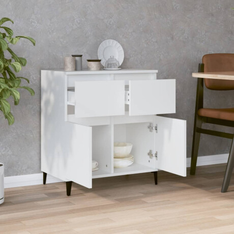 vidaXL Dressoir 60x35x70 cm bewerkt hout wit afbeelding3 - 1