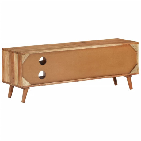 vidaXL Tv-meubel 112x30x40 cm massief acaciahout afbeelding3 - 1