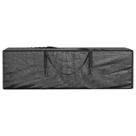vidaXL Opbergtassen tuinkussens 2 st 135x40x55 cm polyetheen zwart afbeelding3 - 1