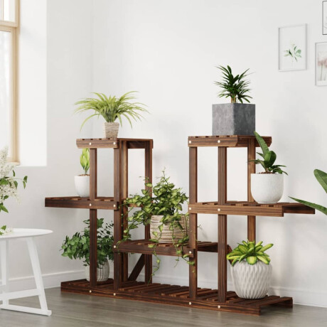 vidaXL Plantenstandaard 110x25x73 cm massief vurenhout afbeelding3 - 1