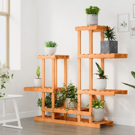 vidaXL Plantenstandaard 95x25x96 cm massief vurenhout afbeelding3 - 1